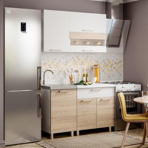 Кухня Айсбери 1.2 м (Белый/Дуб Сонома) в Сысерти - sysert.ok-mebel.com | фото