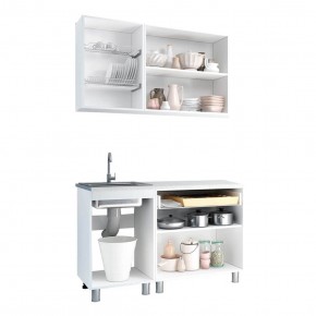 Кухня Айсбери 1.2 м (Белый/Дуб Сонома) в Сысерти - sysert.ok-mebel.com | фото 2