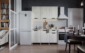 Кухня ДИОР 1500 (Белый/Дуб Крафт белый) в Сысерти - sysert.ok-mebel.com | фото