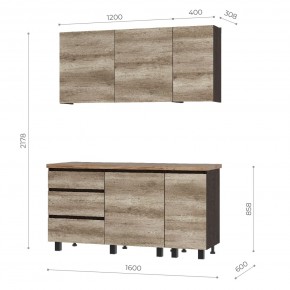 Кухня Энигма 1.6 м (венге/дуб каньон) в Сысерти - sysert.ok-mebel.com | фото 5