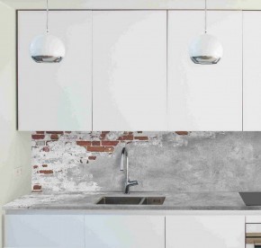 Кухонный фартук со столешницей (А-01) в едином стиле (3050 мм) в Сысерти - sysert.ok-mebel.com | фото