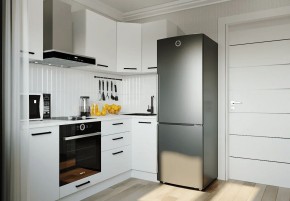 Кухонный гарнитур Белый Глянец 2200*1000 (Стол. 38мм) в Сысерти - sysert.ok-mebel.com | фото