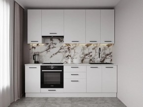 Кухонный гарнитур Белый Глянец 2400 h950 (Стол. 26мм) в Сысерти - sysert.ok-mebel.com | фото