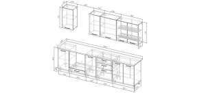 Кухонный гарнитур Белый Глянец 2800 (Стол. 26мм) в Сысерти - sysert.ok-mebel.com | фото 2