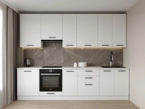 Кухонный гарнитур Белый Глянец 3000 h950 (Стол. 38мм) в Сысерти - sysert.ok-mebel.com | фото