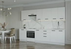 Кухонный гарнитур Белый Глянец 3000 (Стол. 26мм) в Сысерти - sysert.ok-mebel.com | фото