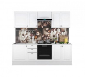 Кухонный гарнитур Ева 2400 Белый софт (модульный) Горизонт в Сысерти - sysert.ok-mebel.com | фото
