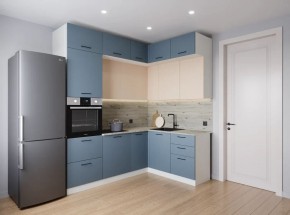 Кухонный гарнитур Фьюжн 2200*1700 (Стол. 26мм) в Сысерти - sysert.ok-mebel.com | фото