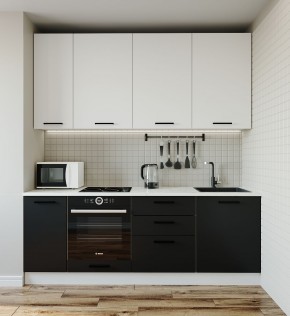 Кухонный гарнитур Графика 2200 (Стол. 26мм) в Сысерти - sysert.ok-mebel.com | фото