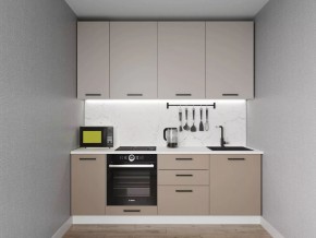 Кухонный гарнитур Каппучино 2200 h950 (Стол. 26мм) в Сысерти - sysert.ok-mebel.com | фото