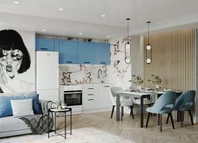 Кухонный гарнитур Капри 2550 (Стол. 26мм) в Сысерти - sysert.ok-mebel.com | фото