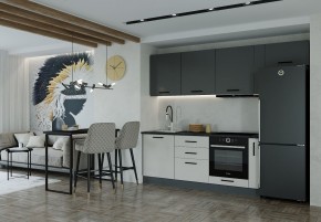 Кухонный гарнитур Лофт 2550 (Стол. 38мм) в Сысерти - sysert.ok-mebel.com | фото