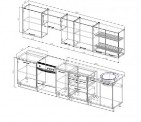 Кухонный гарнитур Лофт 3000 (Стол. 26мм) в Сысерти - sysert.ok-mebel.com | фото 2