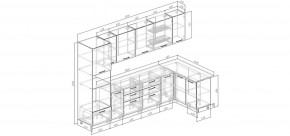 Кухонный гарнитур Меренга 3200*1400 (Стол. 38 мм) в Сысерти - sysert.ok-mebel.com | фото 2