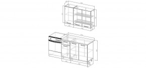 Кухонный гарнитур Ниагара 1200 (Стол. 26мм) в Сысерти - sysert.ok-mebel.com | фото 2