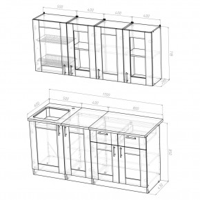 Кухня Симона Демо 1700 (Венга/Дуб Сонома) в Сысерти - sysert.ok-mebel.com | фото 2