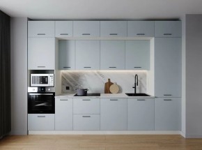 Кухонный гарнитур Смоки 3400 (Стол. 26мм) в Сысерти - sysert.ok-mebel.com | фото