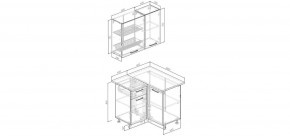 Кухонный гарнитур Старое Дерево 1000*1000 (Стол. 26мм) в Сысерти - sysert.ok-mebel.com | фото 2
