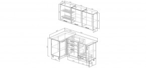 Кухонный гарнитур Старое Дерево 1000*1800 (Стол. 38мм) в Сысерти - sysert.ok-mebel.com | фото 2