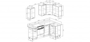 Кухонный гарнитур Старое Дерево 2000*1200 (Стол. 26мм) в Сысерти - sysert.ok-mebel.com | фото 2