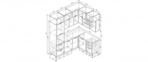 Кухонный гарнитур Старое Дерево 2200*1700 (Стол. 26мм) в Сысерти - sysert.ok-mebel.com | фото 2