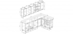 Кухонный гарнитур Старое Дерево 2600*1600 (Стол. 26мм) в Сысерти - sysert.ok-mebel.com | фото 2
