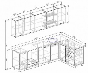 Кухонный гарнитур угловой Бланка 2600х1600 (Стол. 26мм) в Сысерти - sysert.ok-mebel.com | фото 2
