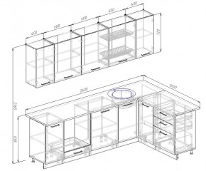 Кухонный гарнитур угловой Демо 2600х1600 (Стол. 38мм) в Сысерти - sysert.ok-mebel.com | фото 2