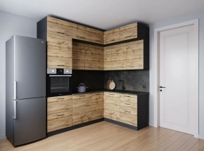 Кухонный гарнитур угловой Крафт 2200*1700 (Стол. 26мм) в Сысерти - sysert.ok-mebel.com | фото