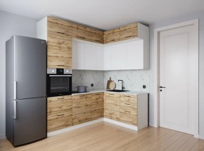Кухонный гарнитур угловой Лада 2200*1700 (Стол. 26мм) в Сысерти - sysert.ok-mebel.com | фото