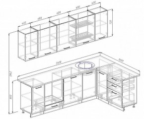 Кухонный гарнитур угловой Пайн 2600х1600 (Стол. 38мм) в Сысерти - sysert.ok-mebel.com | фото 2