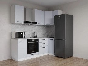 Кухонный гарнитур угловой Смоки 2200*1000 (Стол. 26мм) в Сысерти - sysert.ok-mebel.com | фото
