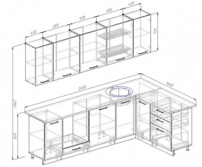 Кухонный гарнитур угловой Вегас 2600*1600 (Стол. 26мм) в Сысерти - sysert.ok-mebel.com | фото 2