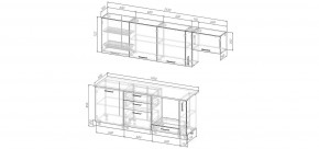 Кухонный гарнитур Умбра 2550 (Стол. 26мм) в Сысерти - sysert.ok-mebel.com | фото 2