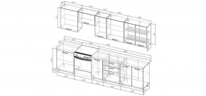 Кухонный гарнитур Умбра 3000 (Стол. 26мм) в Сысерти - sysert.ok-mebel.com | фото 2