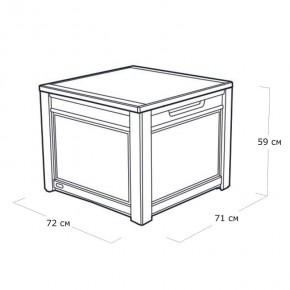 Квадратный сундук Cube Rattan 208 л в Сысерти - sysert.ok-mebel.com | фото 4