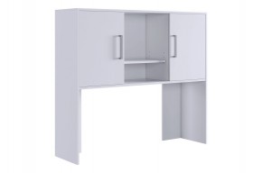 ЛАЙТ 2 Надстройка стола компьютерного (1200) белый в Сысерти - sysert.ok-mebel.com | фото