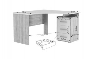 ЛАЙТ 2 Стол компьютерный угловой (1200) в Сысерти - sysert.ok-mebel.com | фото 2