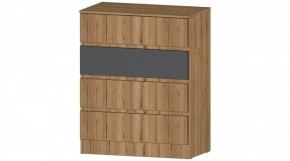 ЛЕНОРА Комод 4 ящика (графит) в Сысерти - sysert.ok-mebel.com | фото