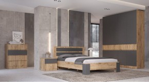 ЛЕНОРА Спальный гарнитур (модульный) графит в Сысерти - sysert.ok-mebel.com | фото