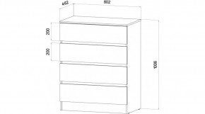 ЛЕНОРА Спальный гарнитур (модульный) графит в Сысерти - sysert.ok-mebel.com | фото 3