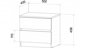 ЛЕНОРА Спальный гарнитур (модульный) графит в Сысерти - sysert.ok-mebel.com | фото 7