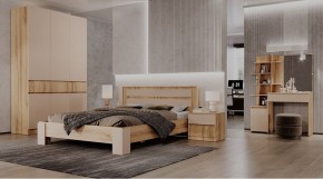 ЛЕНОРА Спальный гарнитур (модульный) кашемир в Сысерти - sysert.ok-mebel.com | фото