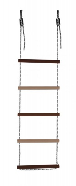 Лестница веревочная 5 перекладин цв.коричневый, бежевый D=25  в Сысерти - sysert.ok-mebel.com | фото
