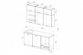 ЛИОРА Кухонный гарнитур Макси 2 (1800 мм) ПМ в Сысерти - sysert.ok-mebel.com | фото 2
