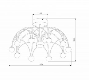 Люстра на штанге Eurosvet Ragno 90035/10 LED черный в Сысерти - sysert.ok-mebel.com | фото 4