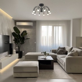 Люстра на штанге Eurosvet Ragno 90035/10 LED черный в Сысерти - sysert.ok-mebel.com | фото 5
