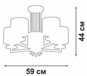 Люстра на штанге Vitaluce V3069 V3069-8/5PL в Сысерти - sysert.ok-mebel.com | фото 3