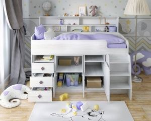 Кровать чердак Малыш 5 в Сысерти - sysert.ok-mebel.com | фото 3