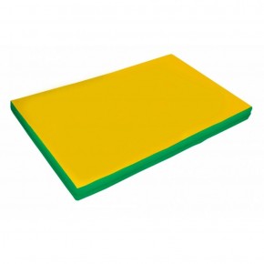 Мат гимнастический 2х1х0,1м цв. зеленый-желтый в Сысерти - sysert.ok-mebel.com | фото 1